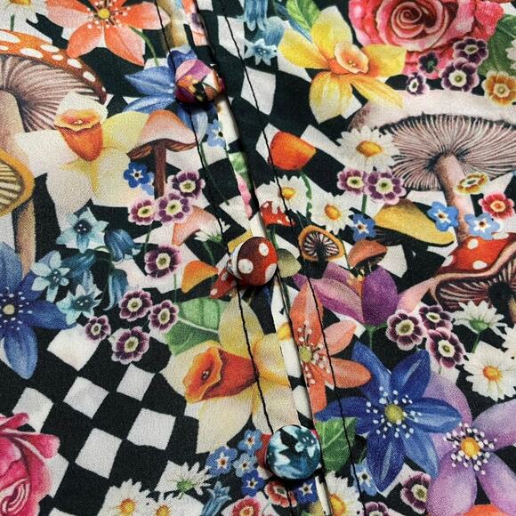 NWT - For Love & Lemons June Bell Sleeve Mini - Picture 4 of 8